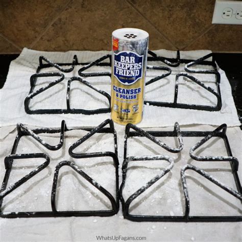 cleaner for removable painted grates for gas cook stove